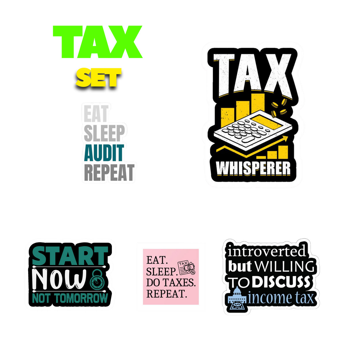 Tax Sticker Set | Customized Sticker BD