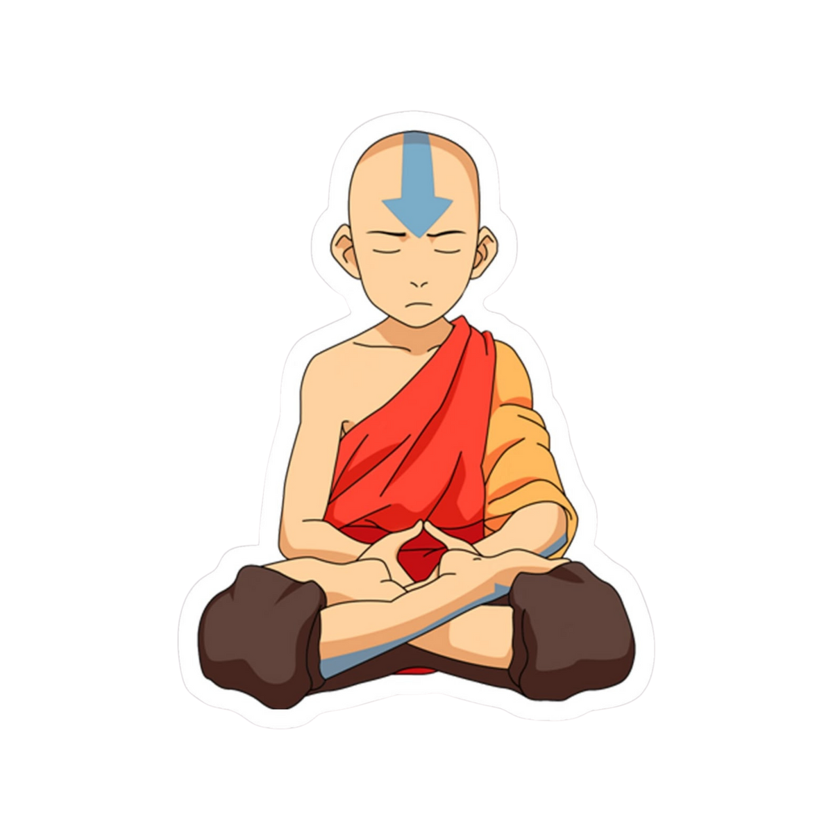 Avatar: The Last Airbender Aang Meditation Sticker | Customized Sticker BD