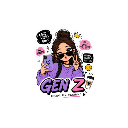 Gen Z Good Vibes Sticker | Attitude Sticker | Customized Sticker BD