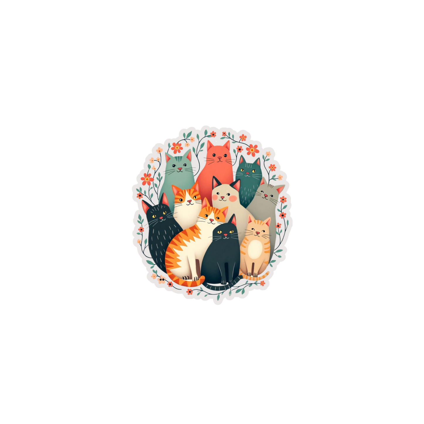 Cat Sticker 17 | Cat | Customized Sticker