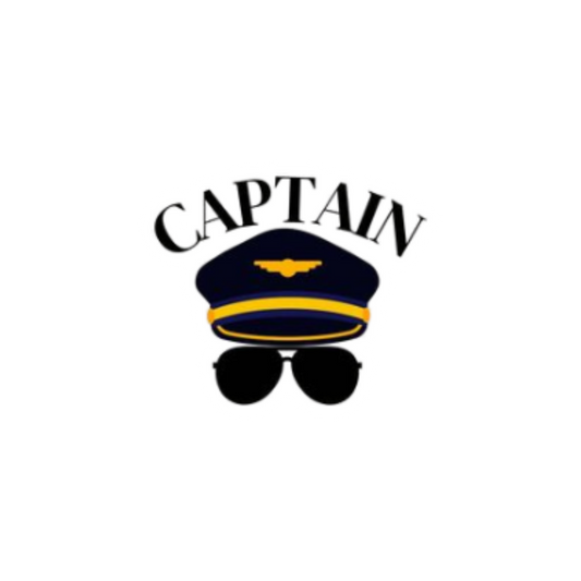 Captain Pilot Aviator Sticker | Air Force | Customized Sticker BD