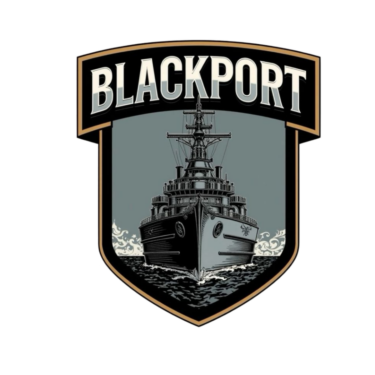 Warship Sticker | Blackport Badge | Customized Sticker BD