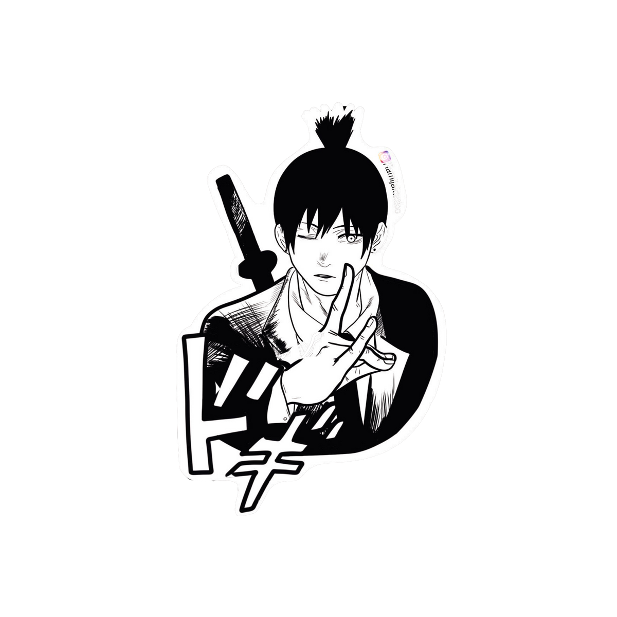 Aki Hayakawa Sticker | Chainsaw Man Anime Sticker | Customized Sticker BD