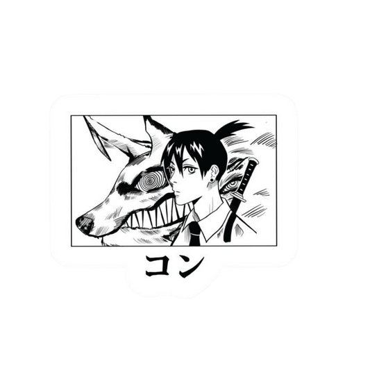Aki & Fox Devil Sticker | Chainsaw Man Anime Sticker | Customized Sticker BD