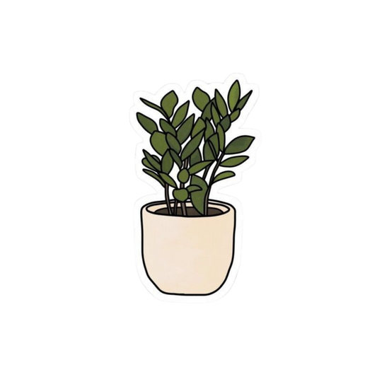 ZZ Plant Sticker | Minimal Houseplant Sticker BD