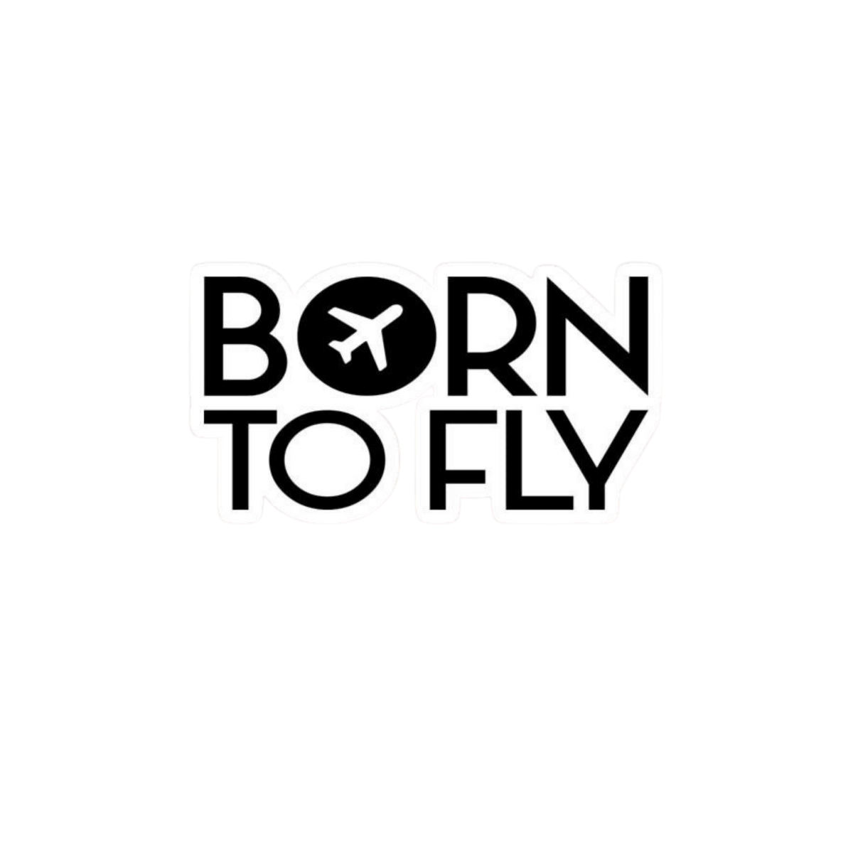 Born to Fly Airplane Sticker | Air Force | Customized Sticker BD