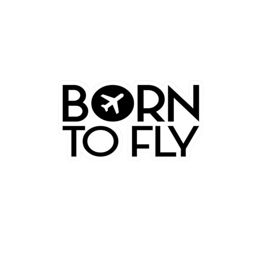 Born to Fly Airplane Sticker | Air Force | Customized Sticker BD