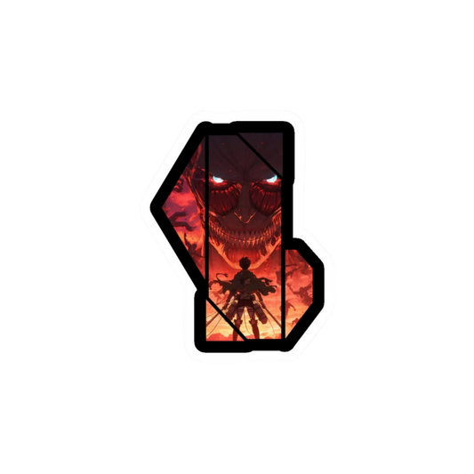 Titan Geometric Frame Sticker | Attack on Titan | Anime Sticker