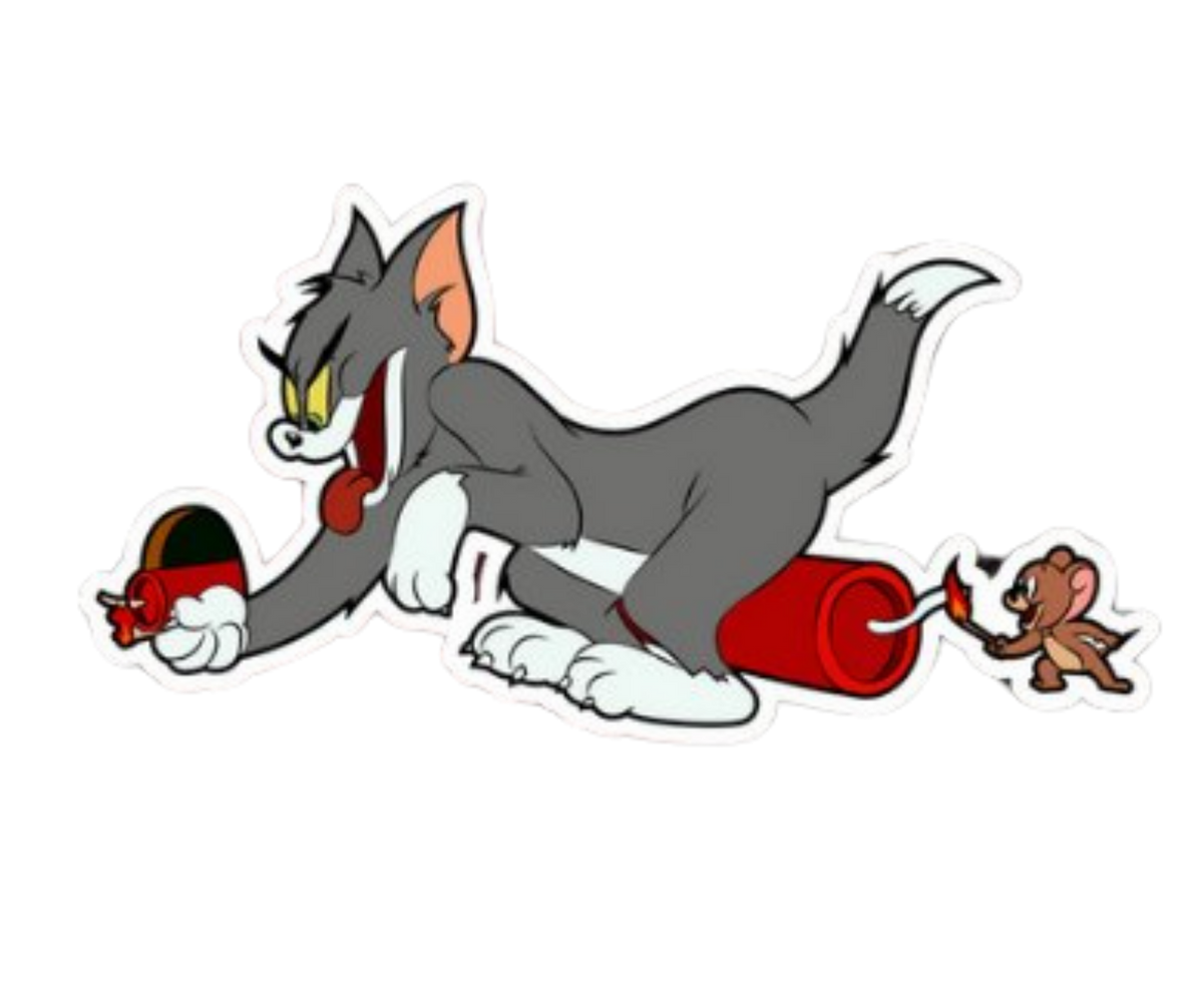 Tom & Jerry Sticker 28 | Customized Sticker BD