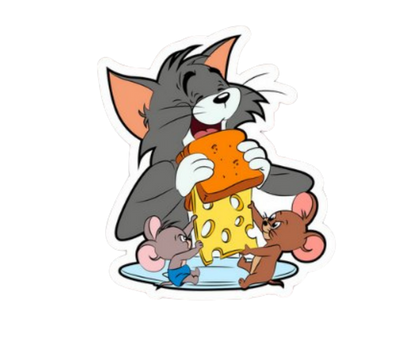 Tom & Jerry Sticker Set | Customized Sticker BD
