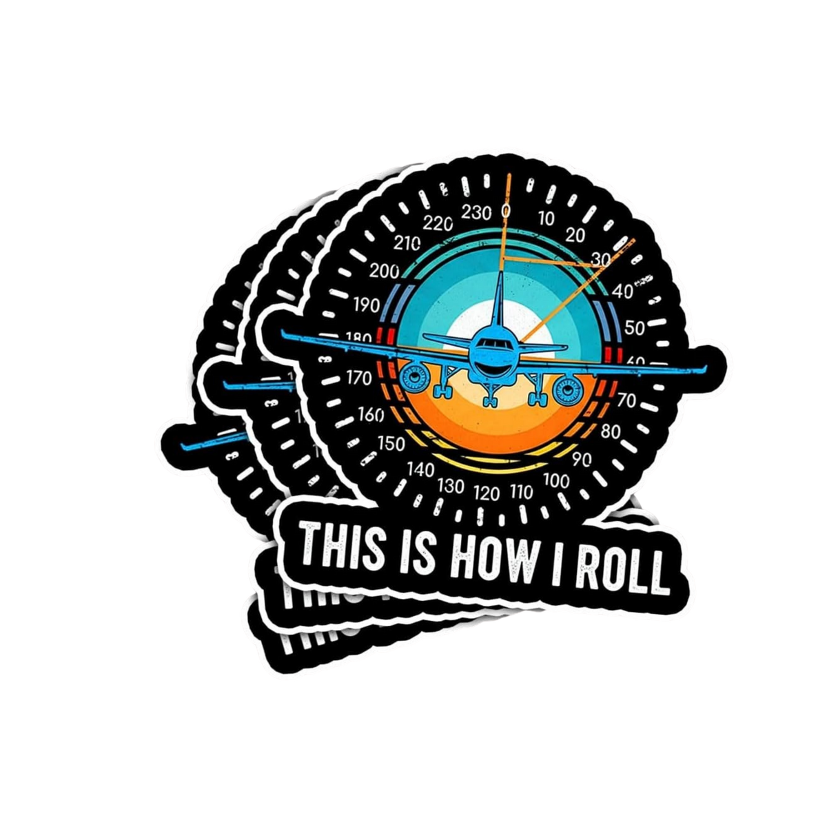 This Is How I Roll Airplane Sticker | Air Force | Customized Sticker BD