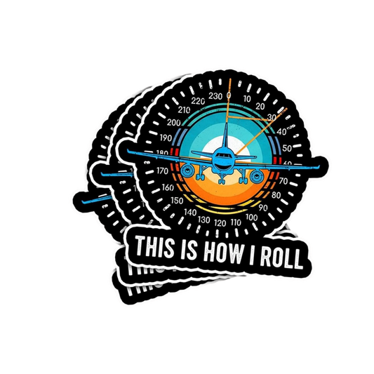 This Is How I Roll Airplane Sticker | Air Force | Customized Sticker BD