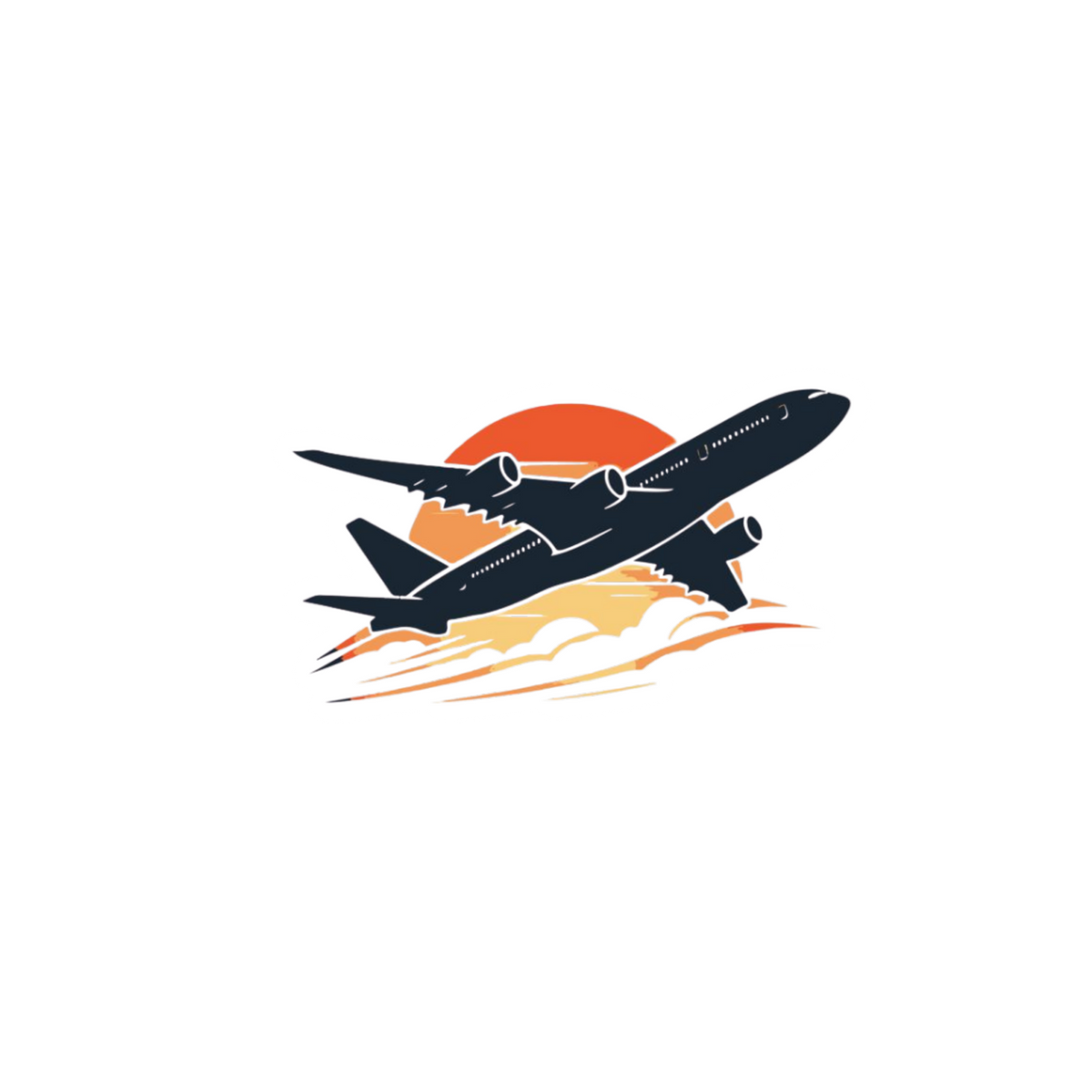 Airplane Takeoff Sticker | Air Force | Customized Sticker BD