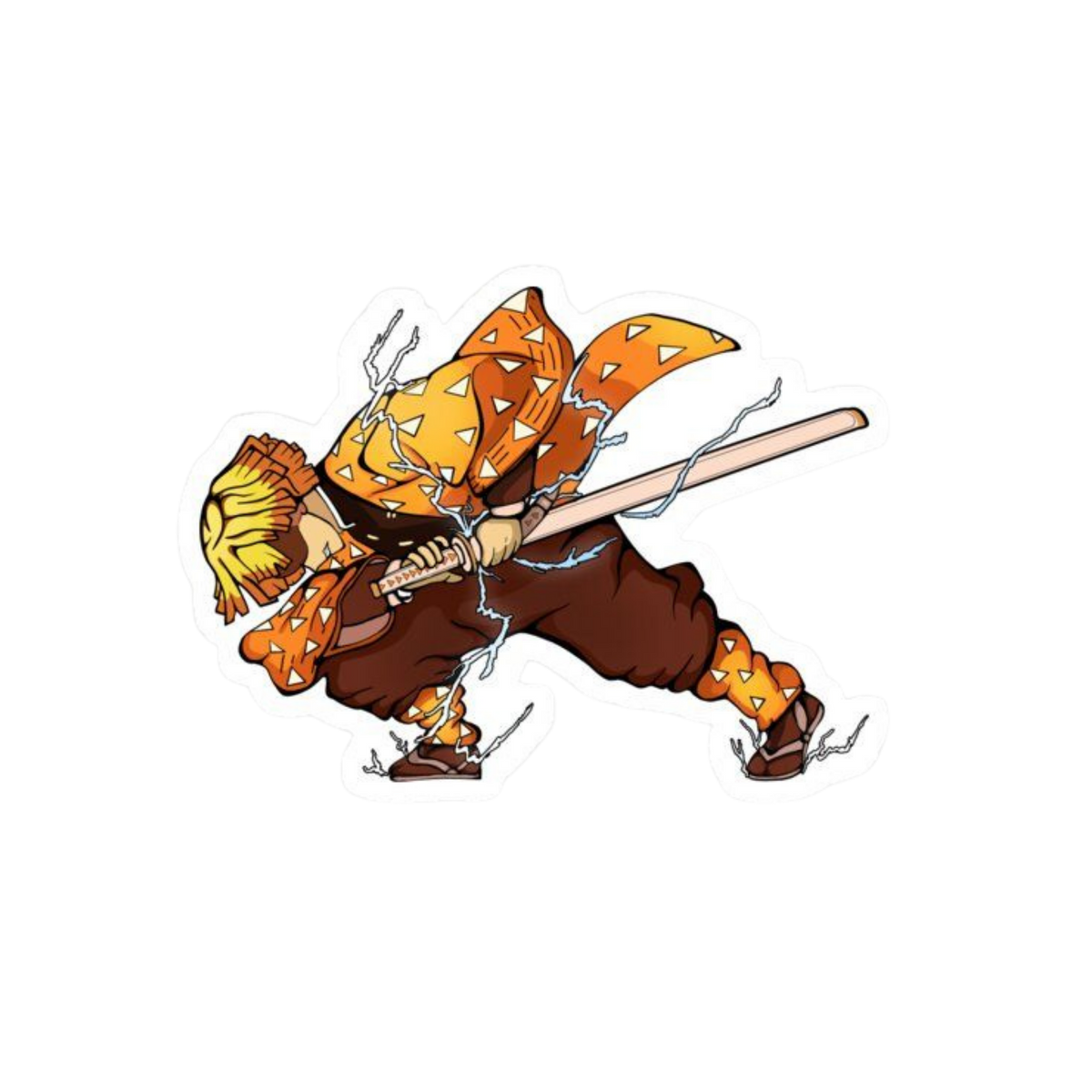 Zenitsu Agatsuma Sticker | Thunderclap and Flash | Demon Slayer