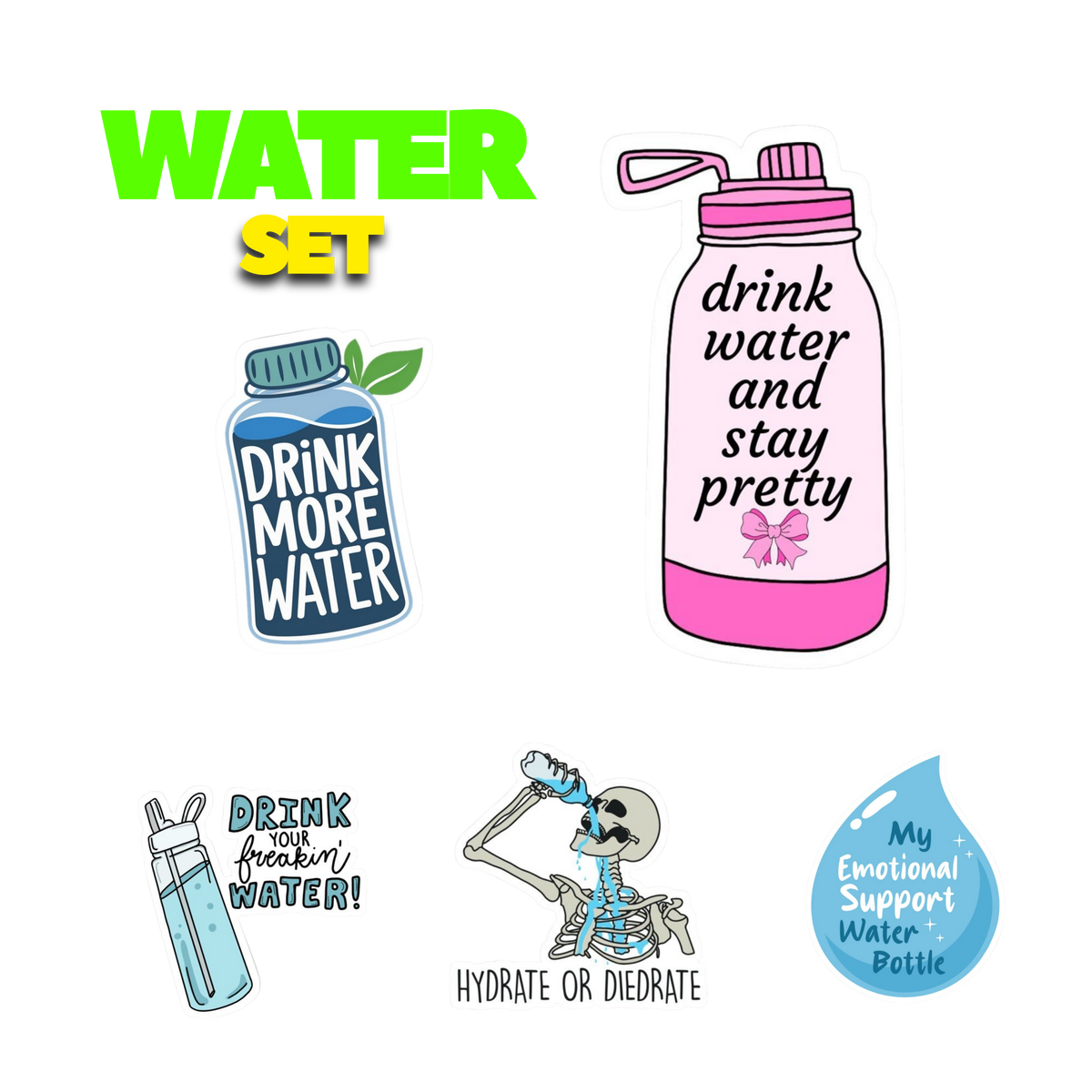 Water Sticker Set | Customized Sticker BD