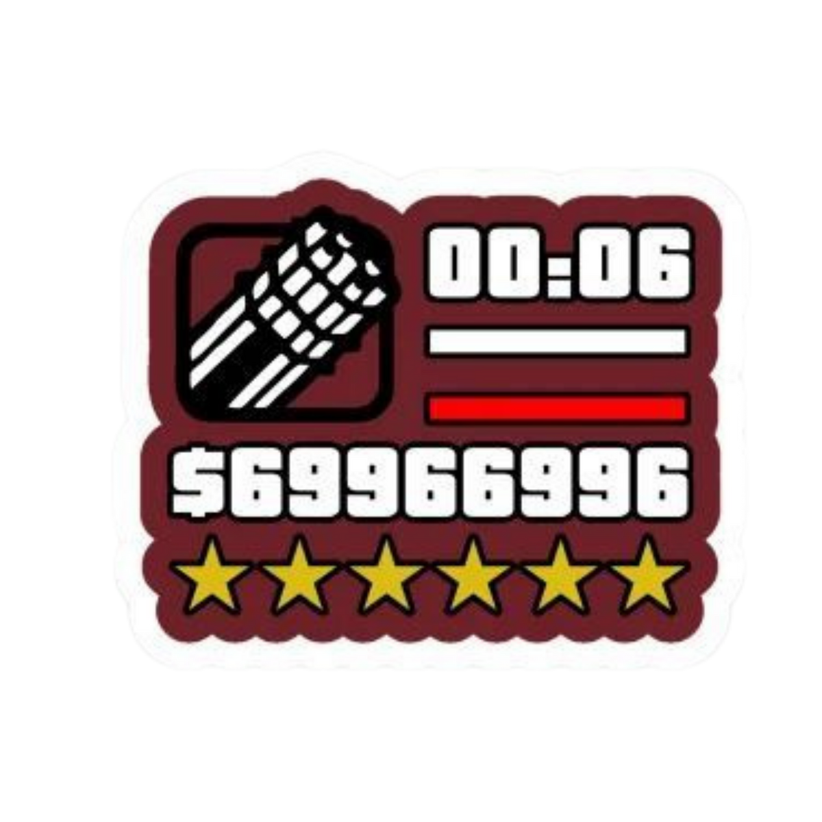 Vice City Sticker Set | Premium Sticker Paper | Customized Sticker BD