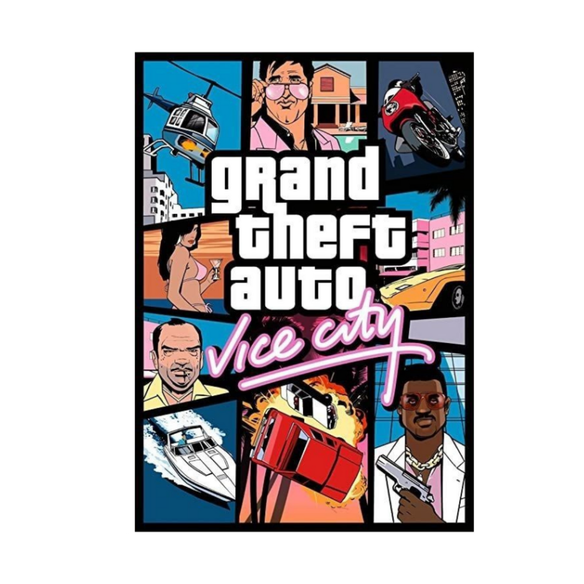 Vice City Sticker Set | Premium Sticker Paper | Customized Sticker BD