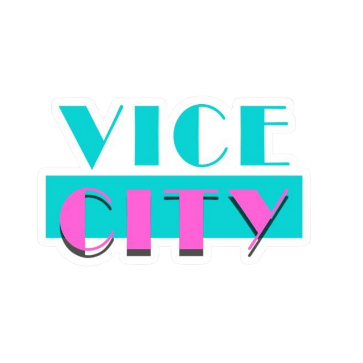 Vice City Sticker 6 | Premium Sticker| Customized Sticker BD