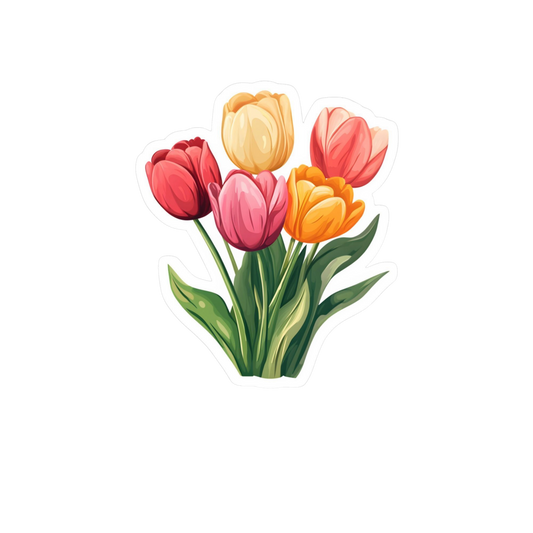 Tulip Flower Sticker | Customized Sticker BD