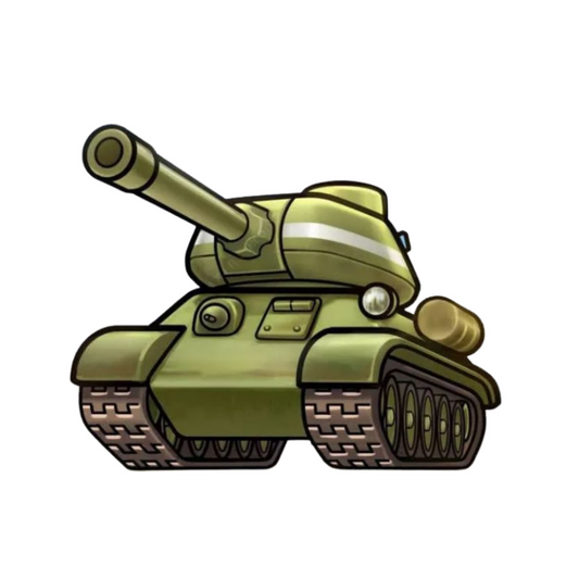 Cartoon Tank Sticker | Combat & Military | Customized Sticker BD