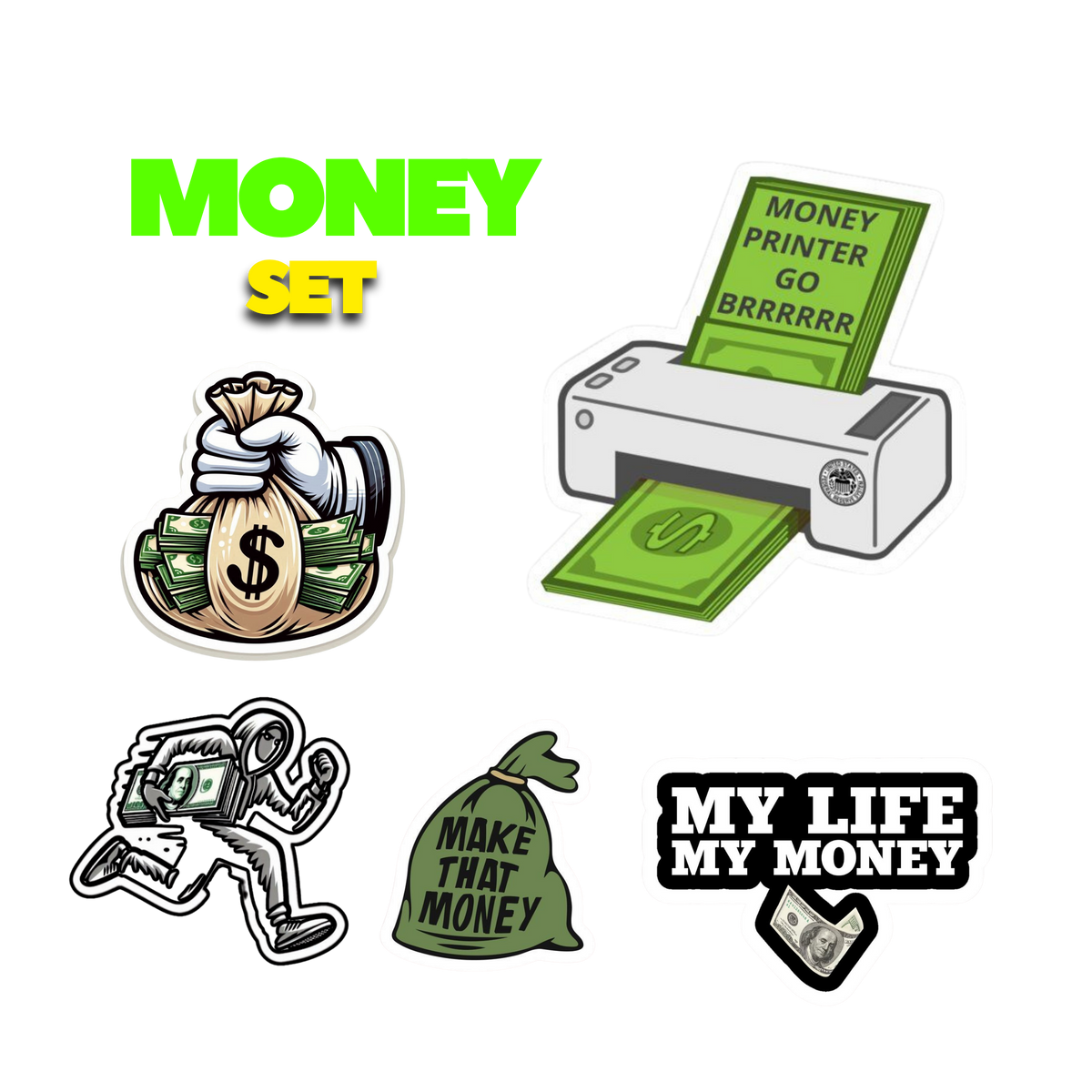 Money Sticker Set | Customized Sticker BD