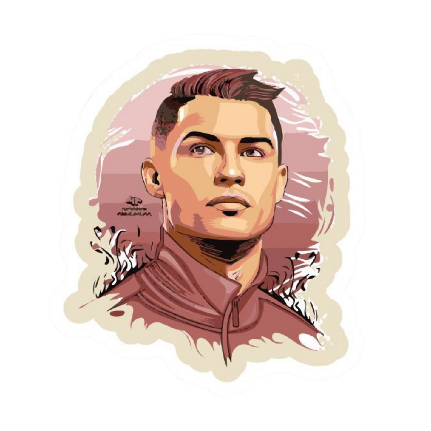 Cristiano Ronaldo 9 | CR 7 | Portugal Football Sticker | Customized Sticker