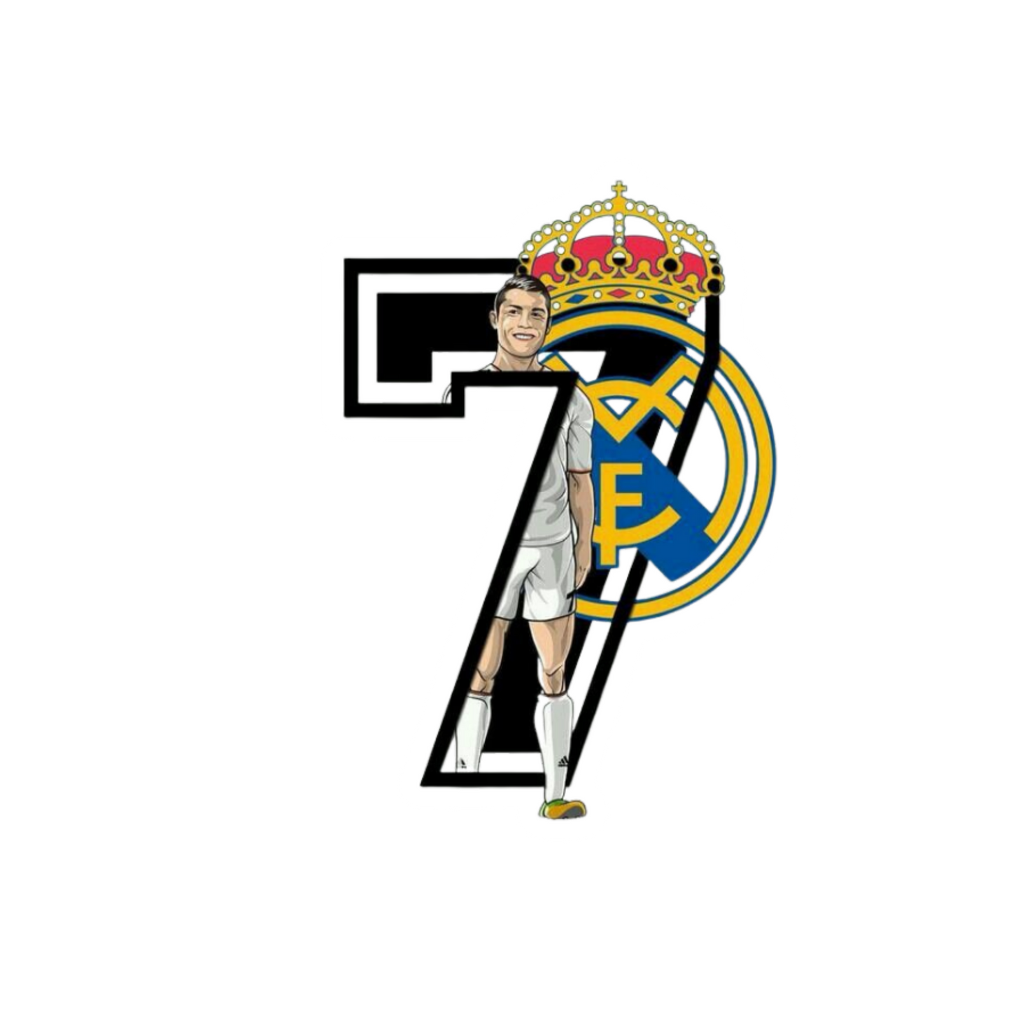 Cristiano Ronaldo 11 | CR 7 | Portugal Football Sticker | Customized Sticker