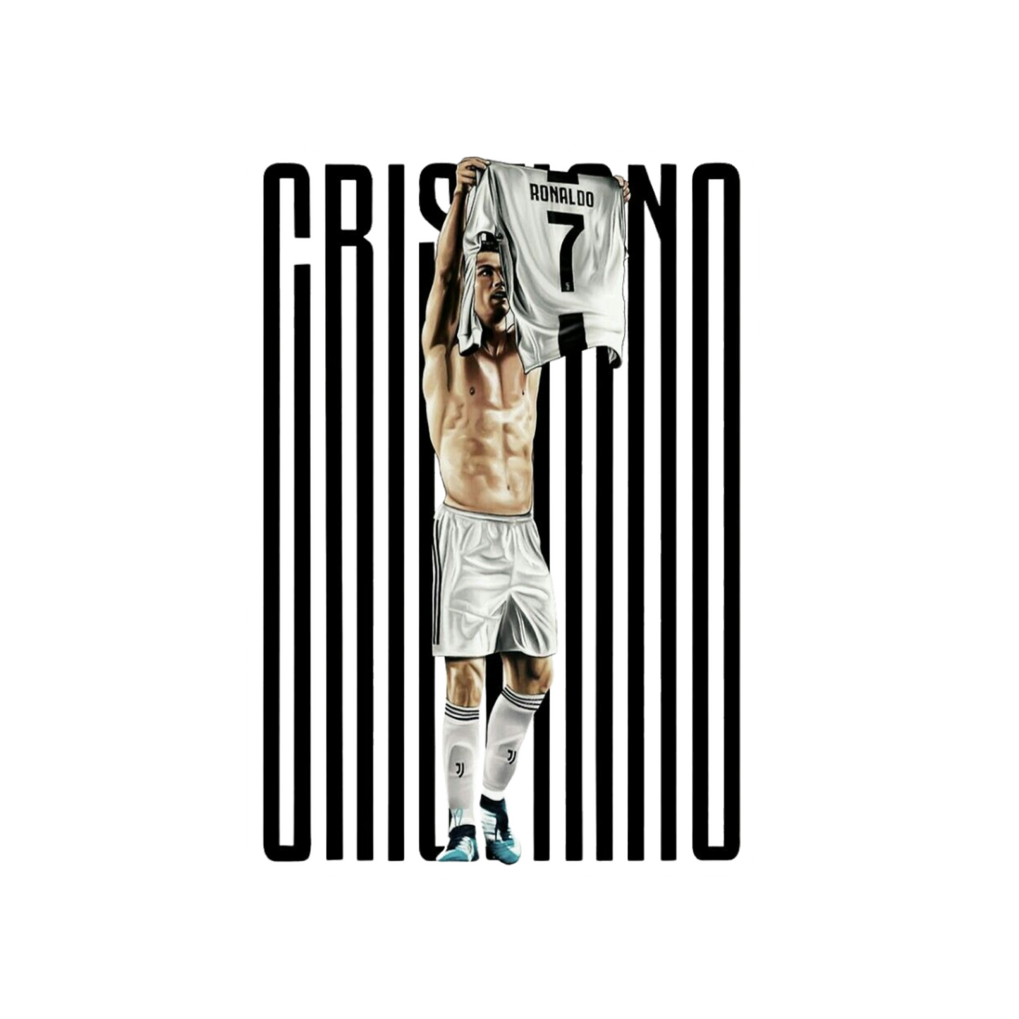 Cristiano Ronaldo 12 | CR 7 | Portugal Football Sticker | Customized Sticker
