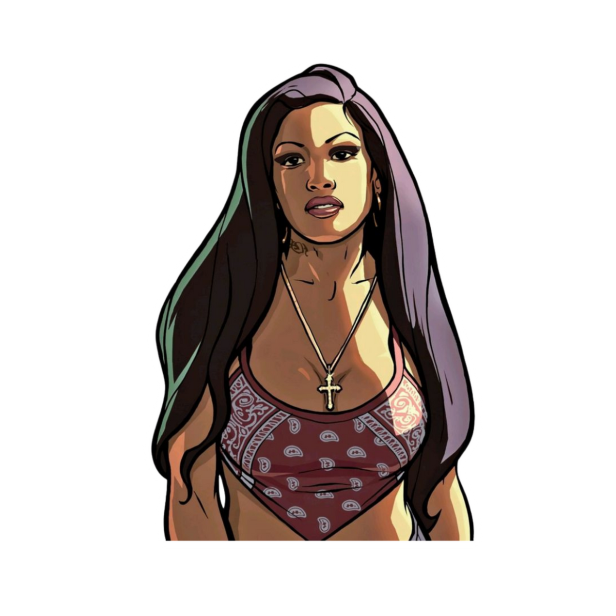 Vice City Sticker 16 | Premium Paper | Customized Sticker BD
