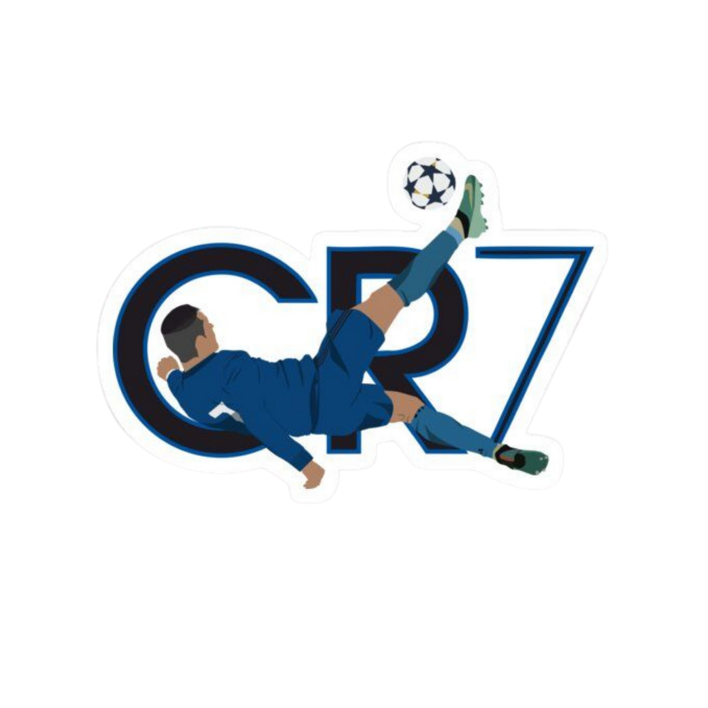 Cristiano Ronaldo 14 | CR 7 | Portugal Football Sticker | Customized Sticker