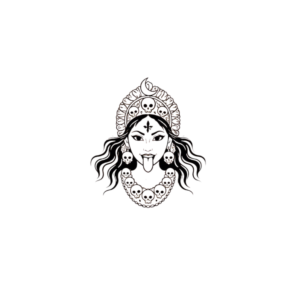Ma Kali Sticker | Om, Gods, Mantras & Spritual Symbol | Customized Sticker BD
