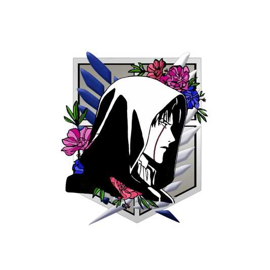 Levi Floral Wings of Freedom Crest Sticker | Attack on Titan | Anime Sticker