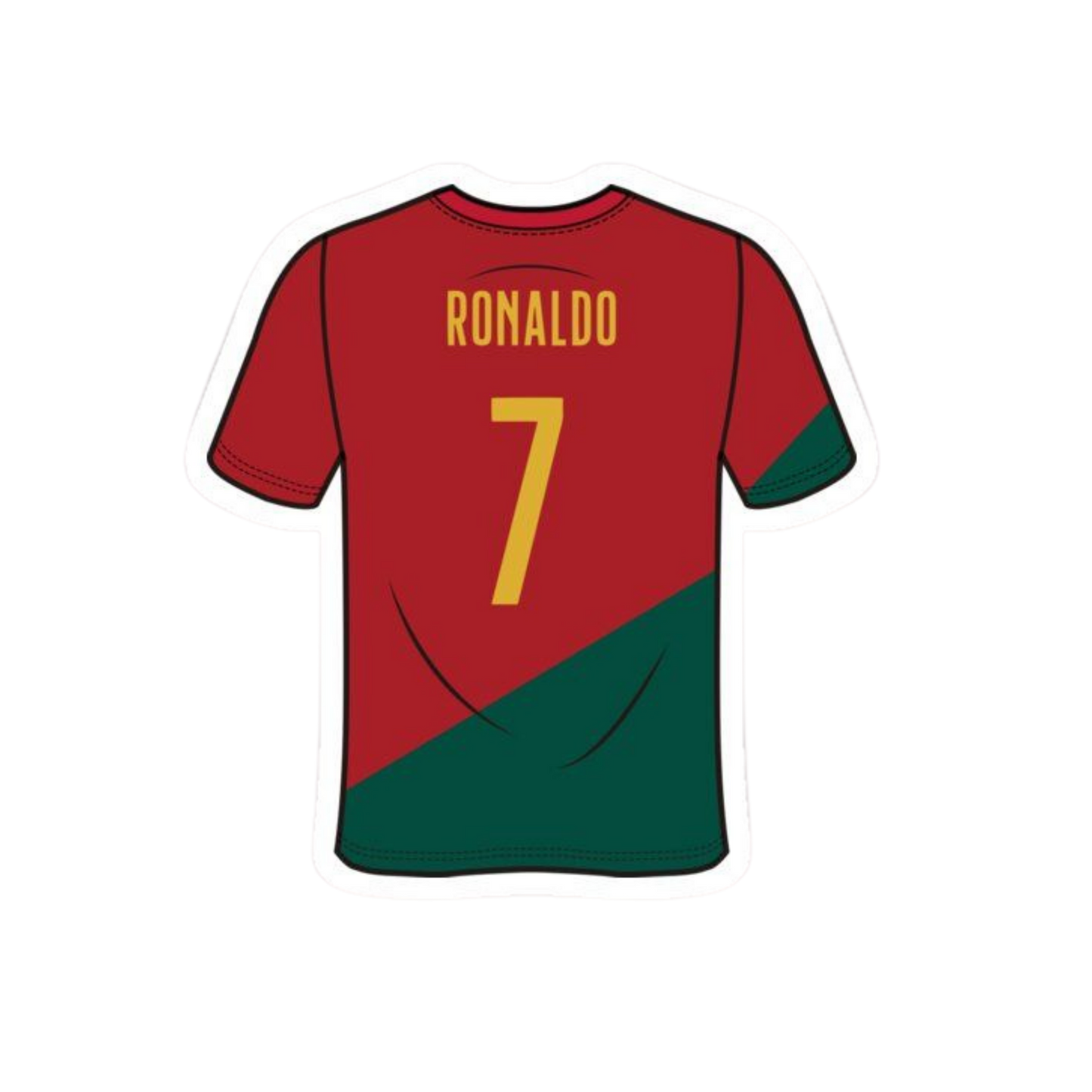 Cristiano Ronaldo 16 | CR 7 | Portugal Football Sticker | Customized Sticker