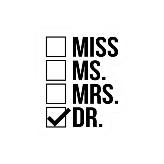 Doctor 1 | Sticker | Customized Sticker