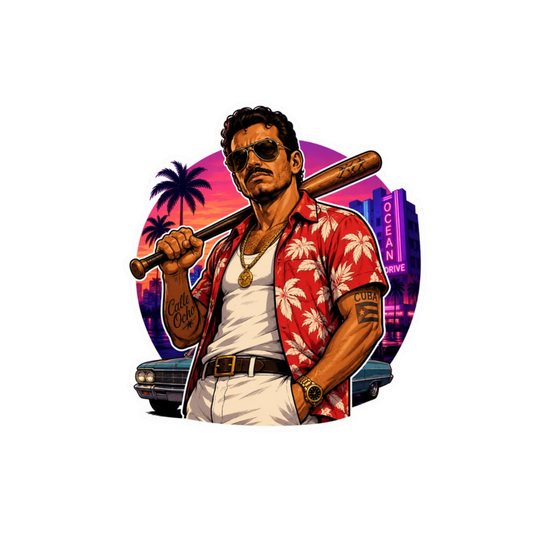 Vice City Sticker 28 | Premium Paper | Customized Sticker BD