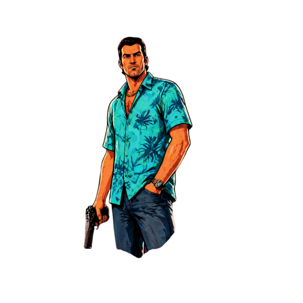 Vice City Sticker 29 | Sticker | Customized Sticker BD