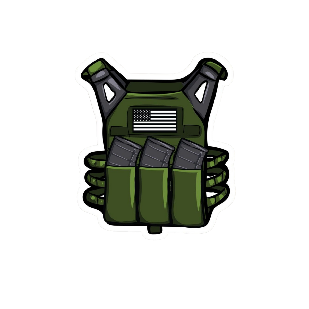 Tactical Vest Sticker | Combat & Military | Customized Sticker BD