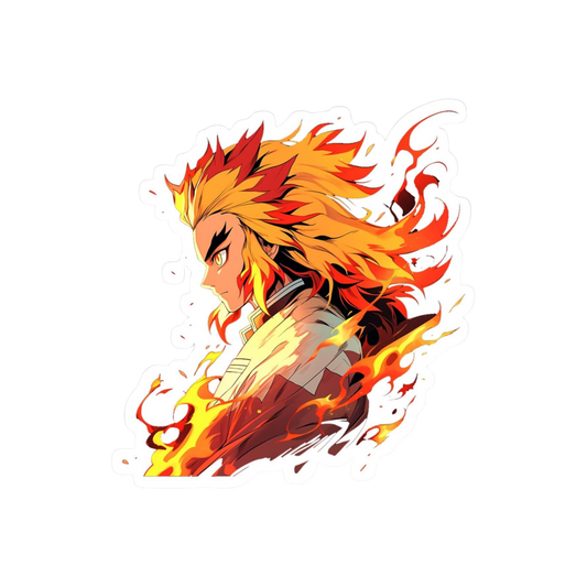 Rengoku Kyojuro Fire Sticker | Demon Slayer | Customized Sticker BD