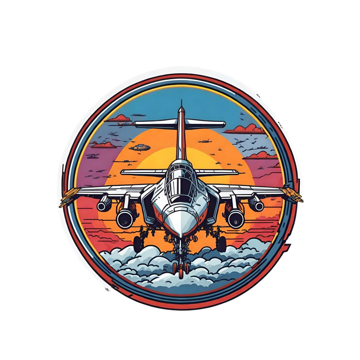 Air Force Fighter Jet Sticker Paper | Customized Sticker BD