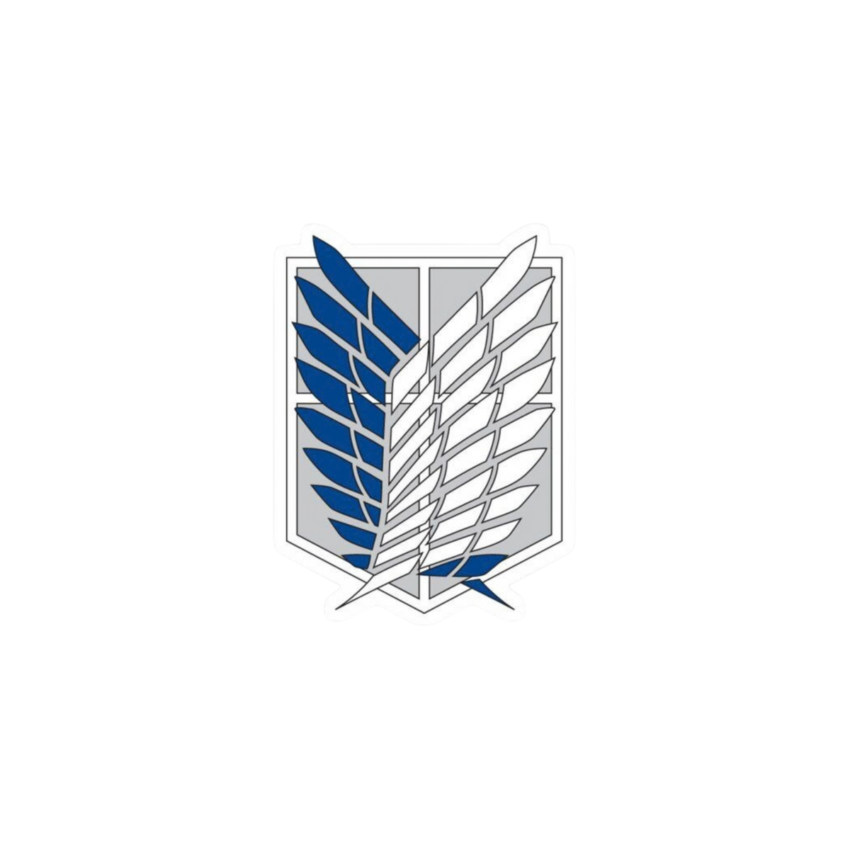 Survey Corps Shield Emblem Sticker | Attack on Titan | Anime Sticker | Customized Sticker BD