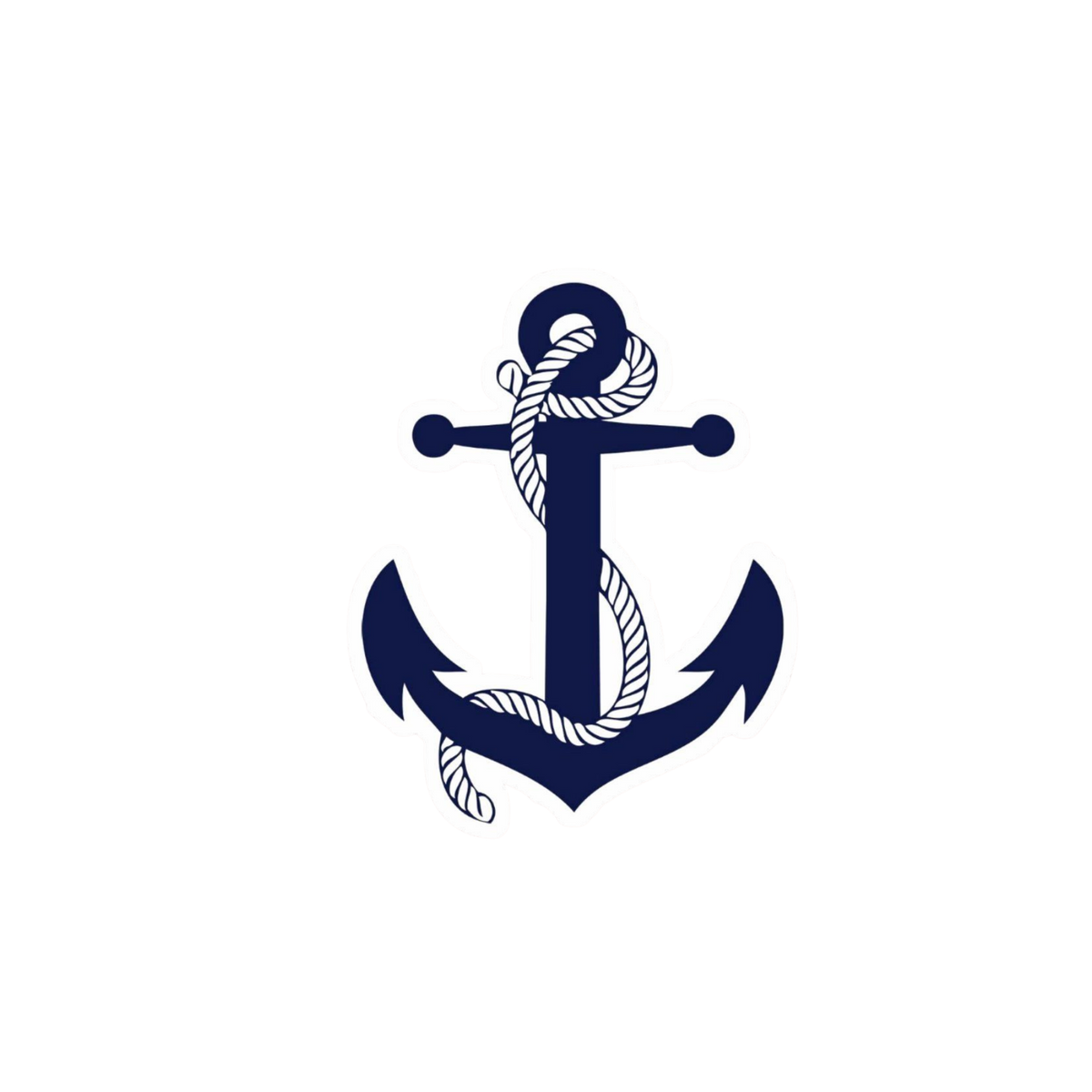 Navy Anchor Sticker | Nautical Design | Customized Sticker BD