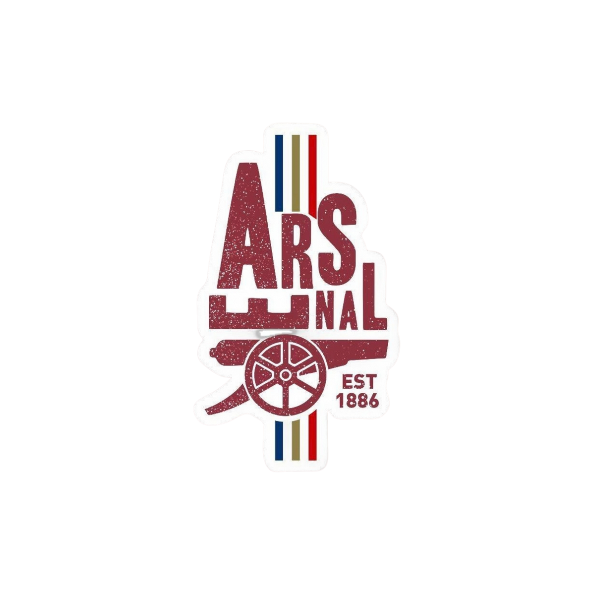 Arsenal EST 1886 Vintage Cannon Sticker | Customized Sticker BD