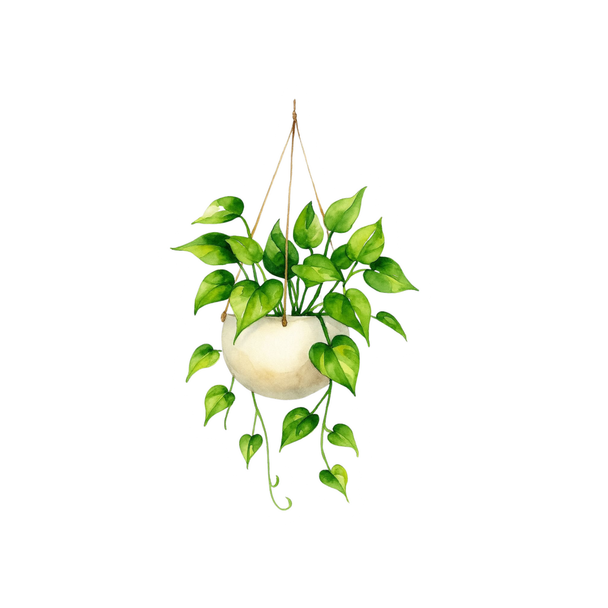 Hanging Plant Sticker | Green Indoor Plant Sticker BD