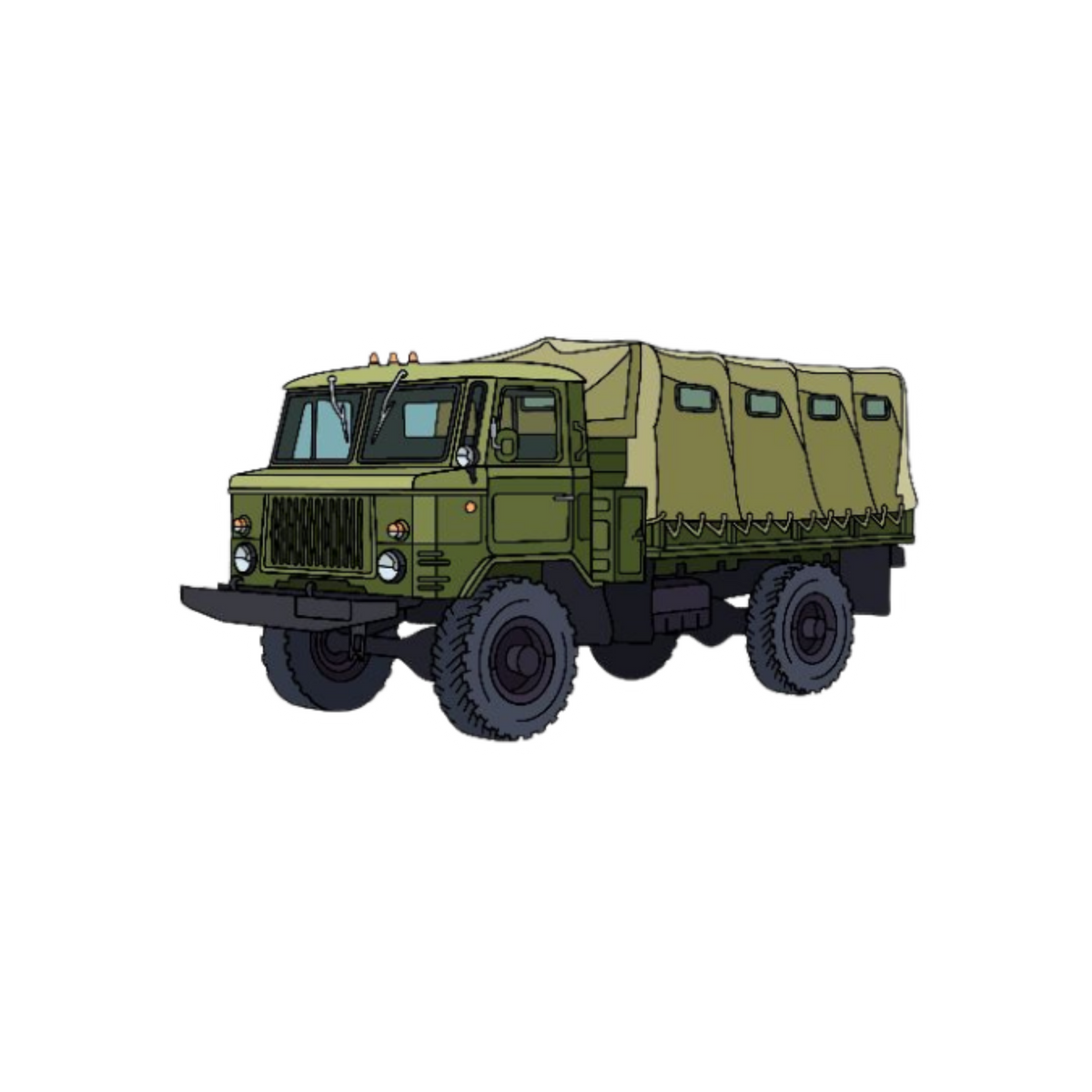 Army Cargo Truck  | Combat & Military | Customized Sticker BD