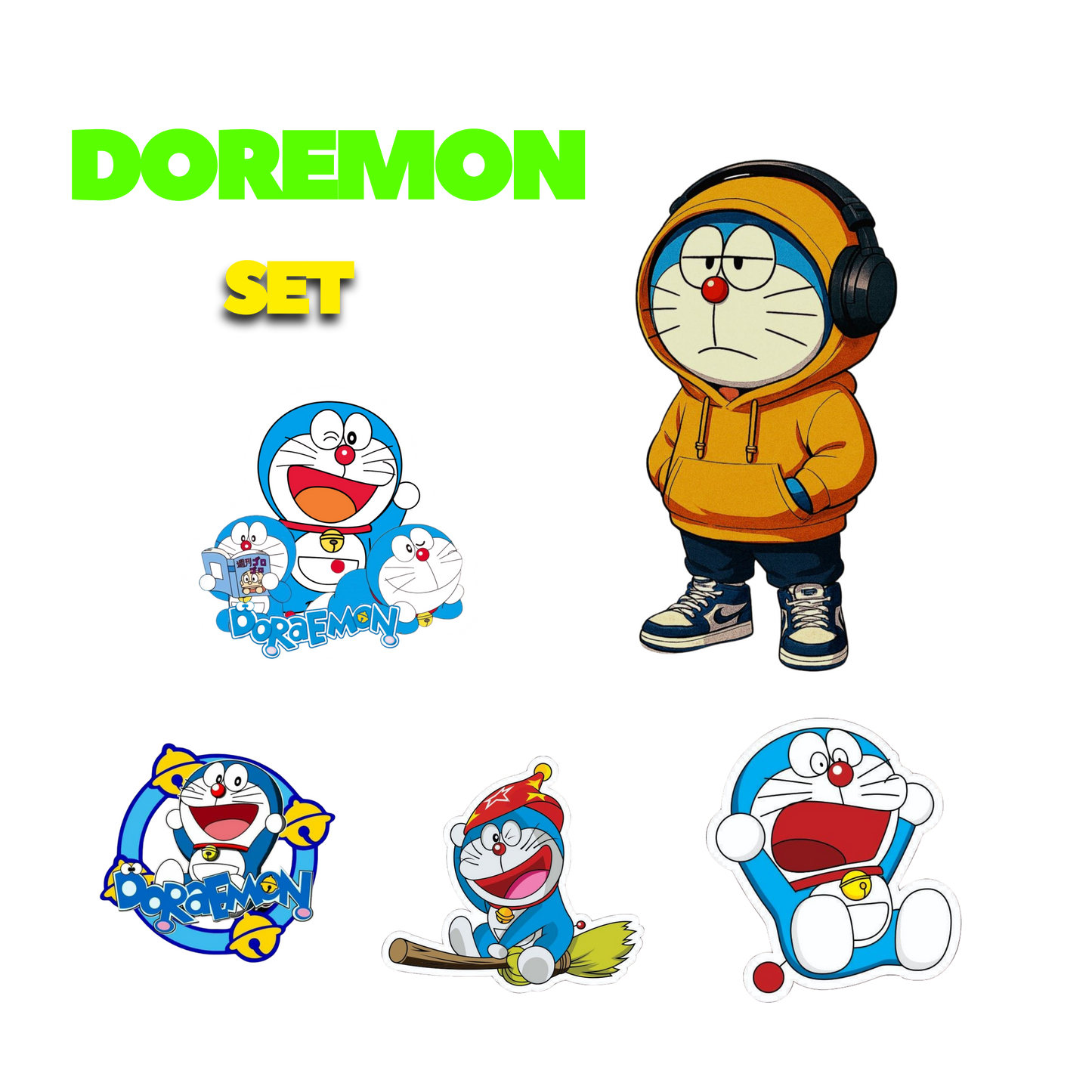 Doremon Set | Anime Sticker | Customized Sticker BD