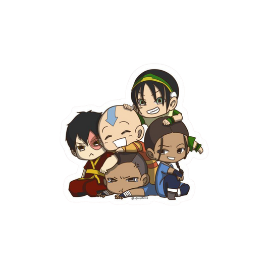 Avatar: The Last Airbender Chibi Team Avatar Sticker | Customized Sticker BD