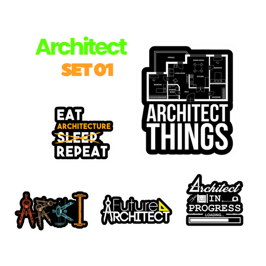 Architect Sticker Set 1 | Sticker | Architect