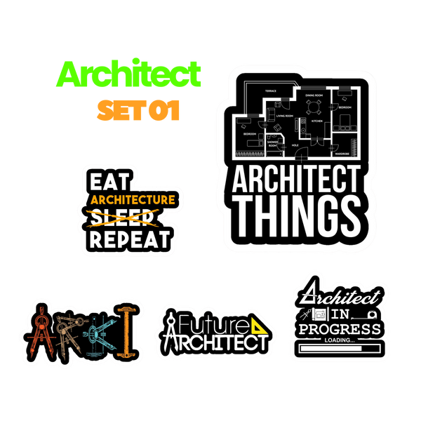 Architect Sticker Set 1 | Sticker | Architect