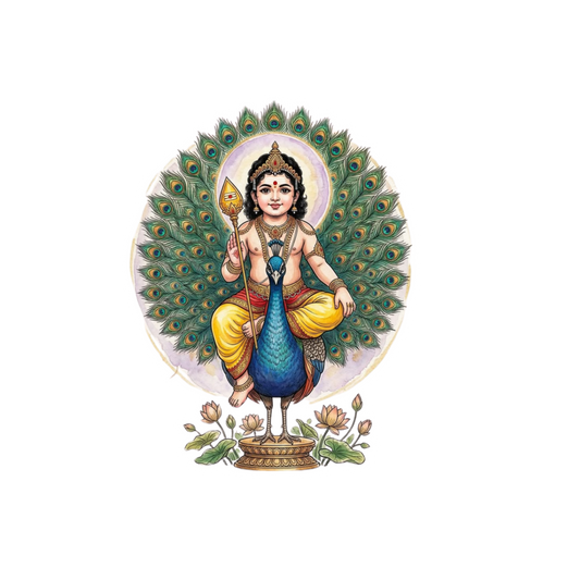 Kartikeya Murugan Sticker | Om, Gods, Mantras & Spritual Symbol | Customized Sticker BD
