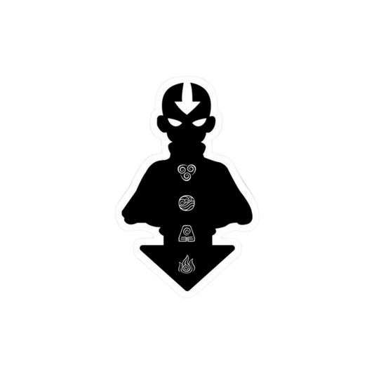 Avatar: The Last Airbender Aang Four Elements Sticker | Customized Sticker BD